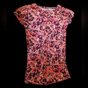 "rose print" dress
